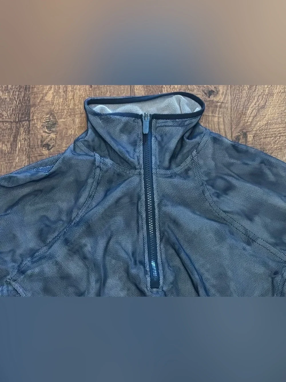 Lululemon reversible mesh cropped 1/2 half zip pullover Sz 10